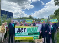 Protest over huge pile of waste which could put children 'at risk'