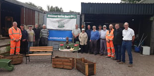 Midsomer Norton Men’s Shed are gifted with improved pathway