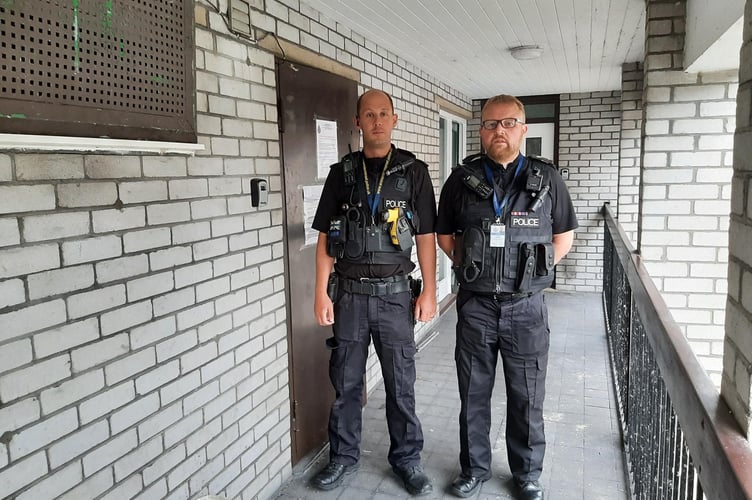 PC James Higgins and PS Simon Lancey