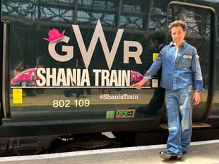 All aboard! GWR unveil 'Shania Train' headed to Glastonbury festival