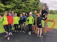 Outdoor exercise apparatus installed in Timsbury field