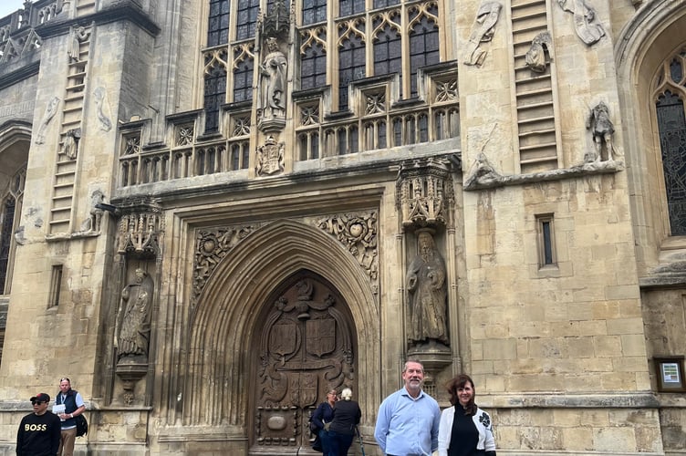 Revd Chantal Mason, Bath Abbey Pastor, and Frank Mowat, Executive Director, Bath Abbey