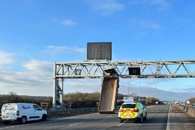 M5 tipper lorry driver who crashed into gantry convicted