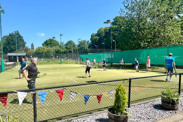 Plenty of action at Bishop Sutton Tennis Club