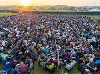Pictures show scale of queues on opening day of Glastonbury Festival