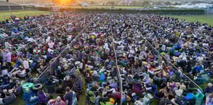 Pictures show scale of queues on opening day of Glastonbury Festival
