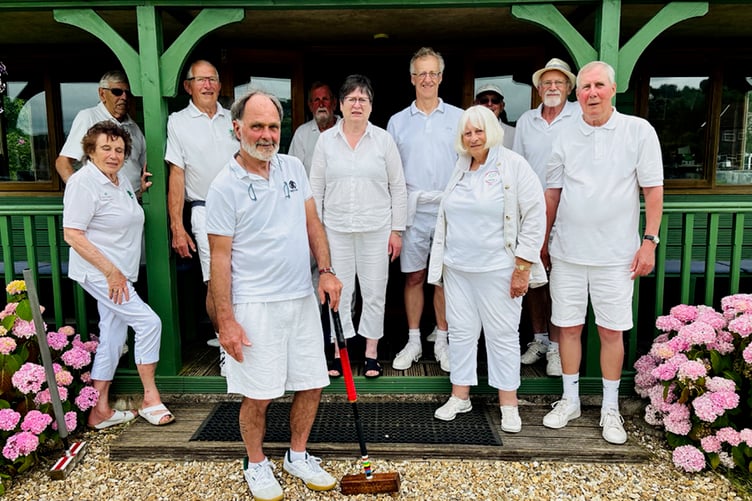 Camerton and Peasedown's winning B team at Weston