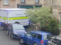 Cordon in place after 'suspicious' items found inside fire-hit home