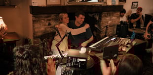 Electronic music maker Fred Again.. performs in rural Somerset pub
