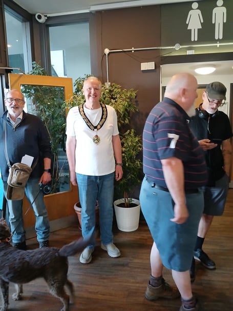 Mayor Andy at the Cheese and Grain