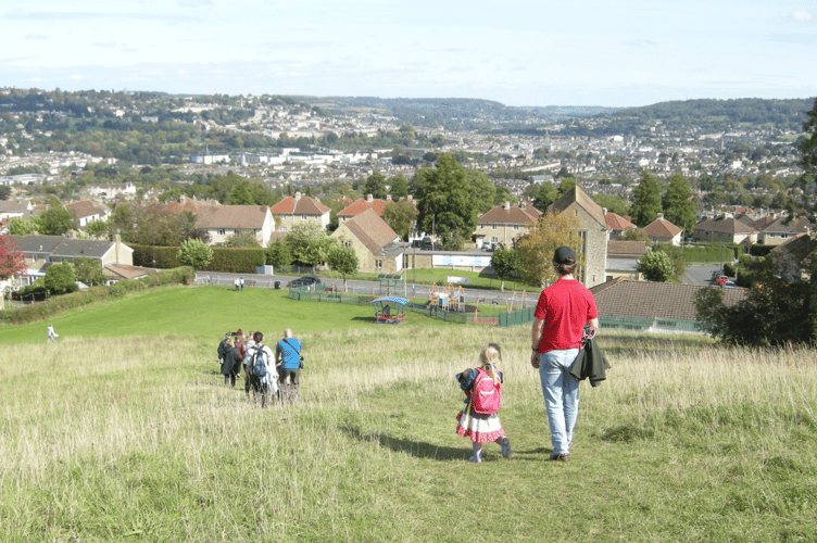 Walkers enjoy one of the many routes featured in the 2024 Bathscape Walking Festival.