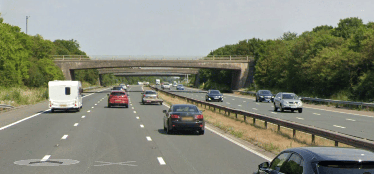 Bridges at Dunball junction 23 of the M5 motorway.
