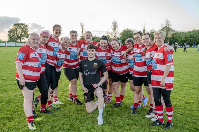 Enjoying their rugby at Norton Down!