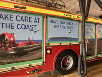 Weston firefighters showcase their new coastal fire engine design