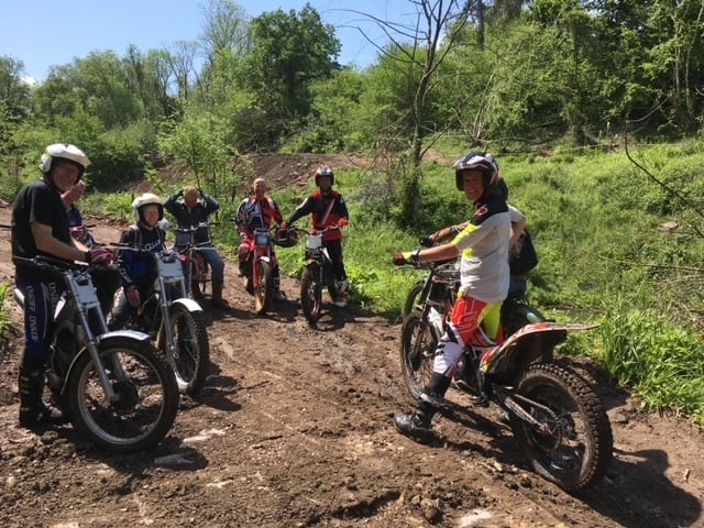 A group of trial bikers at Fry's Bottom Wood (Image: Steve Willcox) 