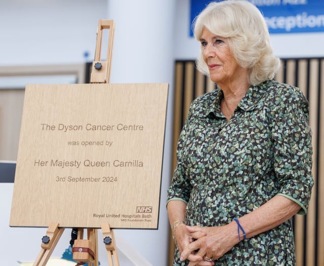 HRH Queen Camilla 'congratulates' NHS while opening new cancer centre