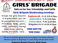Trinity Brigade and Jigsaw Toddlers restart in September