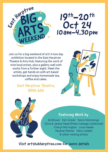 East Harptree Big Arts Weekend will be held on October 19-20