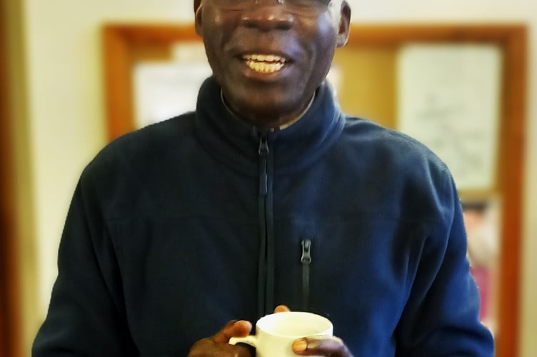 Father Leonard prepares for his trip to Museyni, Rwanda.