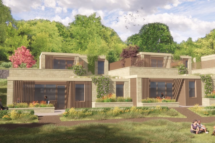 An indicative image of some of the planned homes at the tufa field