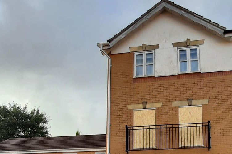 The house on Ermine Street in Yeovil that has been ordered to be boarded up for three months due to ongoing anti-social behaviour.