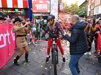 TV star completes 250 mile ride for charity
