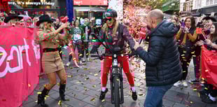 TV star completes 250 mile ride for charity