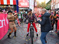 TV star completes 250 mile ride for charity