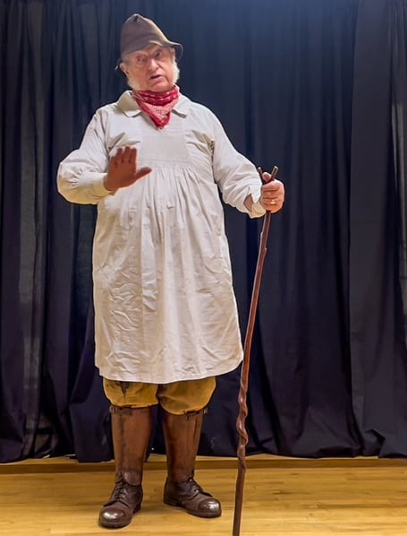 Martin Horler playing local character Jimmy Riddle