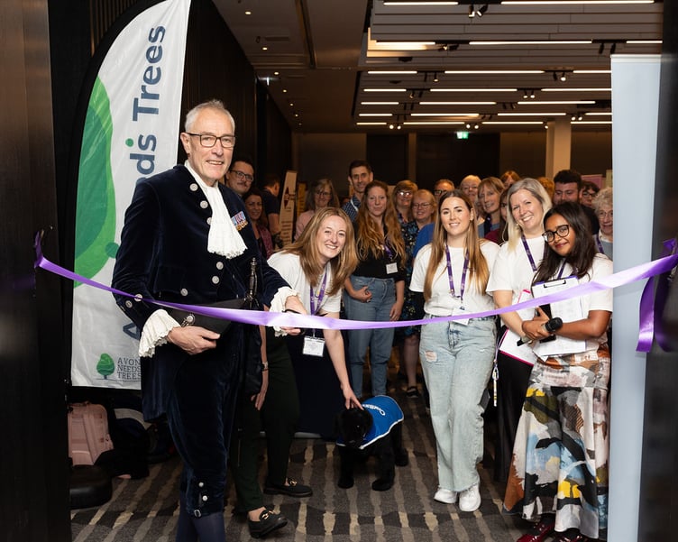 The High Sheriff of Somerset, Rob Beckley, officially opens the 3SG Volunteer Fair 2024