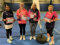 Somer Valley Tennis Club stage 'Wear it Pink' fun event