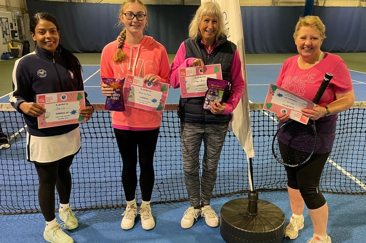 'Wear it Pink' fun tennis players