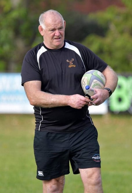 Minehead Barbarians' head coach Mick Orton