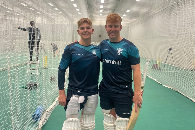 Thomas (left) and James Rew are both in South Africa