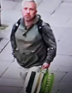 Police would like to speak to this man in connection with a theft from a charity shop
