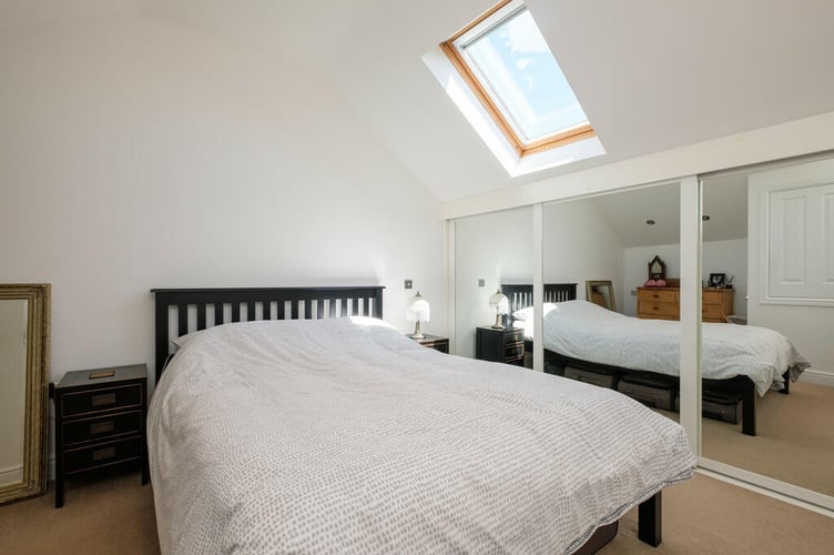 An annexe bedroom