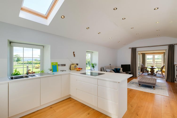 Annexe kitchen, sitting room and dining room