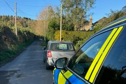 One of the vehicles seized by Avon and Somerset Police as part of a week-long operation to target dangerous road users and illegal driving