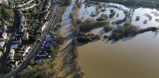 Drone images show village floods after 'extreme weather' event
