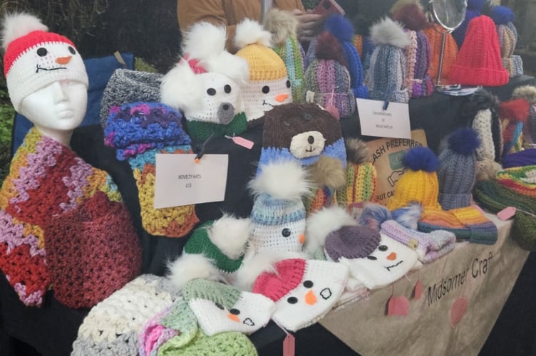Stalls of handmade goods were on offer throughout.
