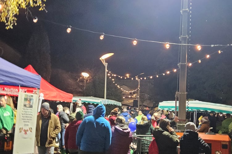 Hot chocolate and mulled wine were available to warm up visitors.