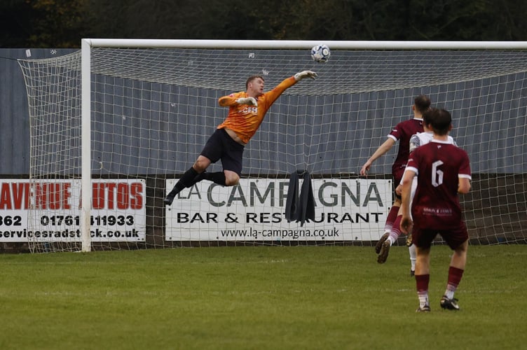 Action from Paulton Rovers' home match