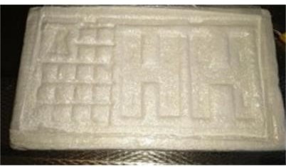 A picture of a 1kg block of cocaine sent on Encrochat