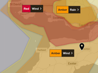 Red warning for West Somerset ahead of 90mph Storm Darragh winds
