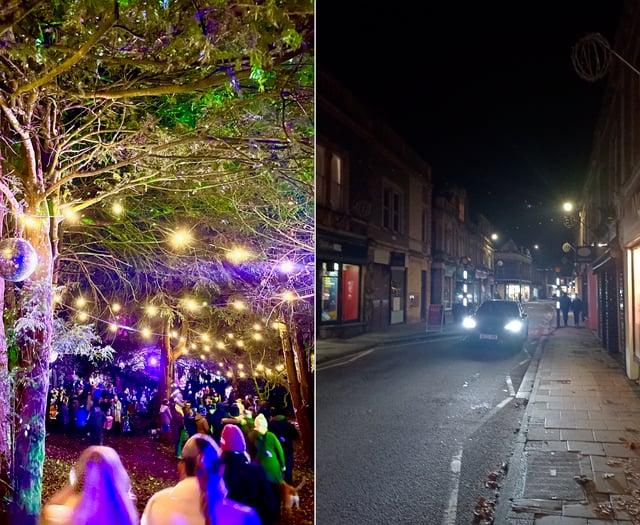 "Woeful" Christmas lights in Somerset town centre create tension