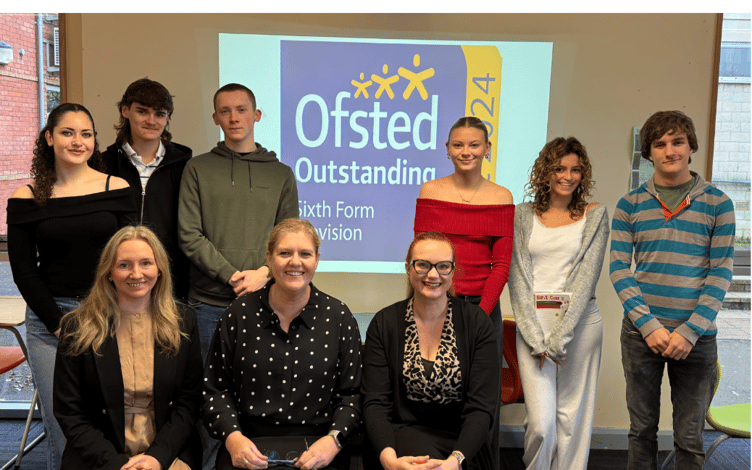 Students and staff at MSN Sixth Form celebrate their ‘outstanding’ Ofsted rating, recognising their hard work, dedication, and exceptional academic achievements.