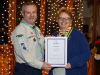 Radstock scout leader receives highest award