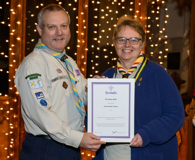 Radstock scout leader receives highest award