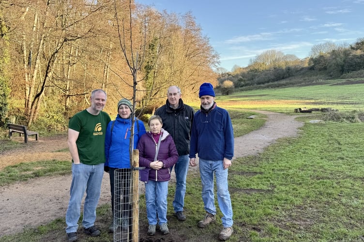 Cllr Gordon Mackay, Cathy Edge, Hilary and Fred Chaytors and Darren Angell