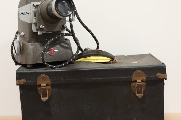 A vintage projector is among the items displayed in the online gallery of suspected stolen property.